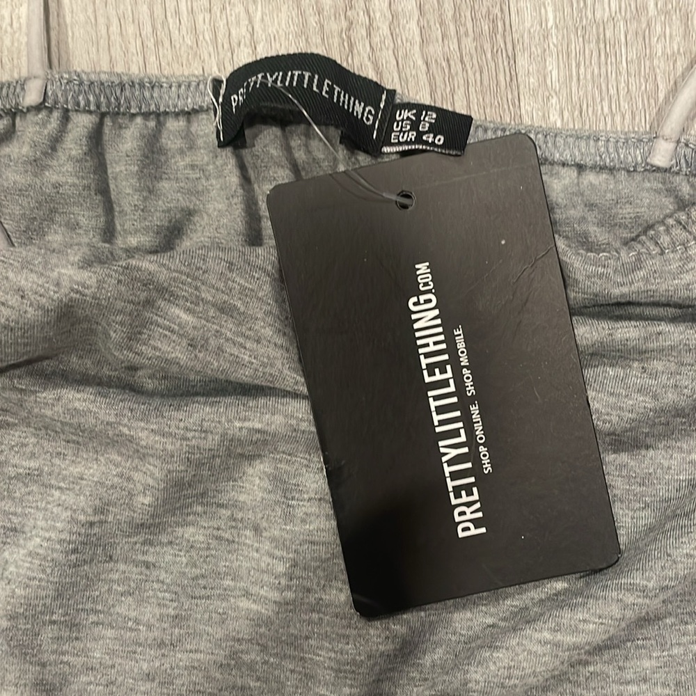 Grey Basic Strappy Jumpsuit - Picture 2 of 2